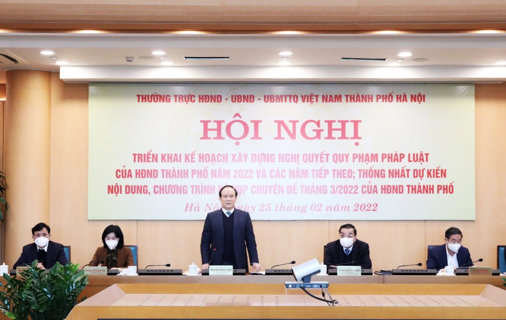 Chủ tịch HĐND TP Nguyễn Ngọc Tuấn kết luận hội nghị Chủ tịch HĐND TP Nguyễn Ngọc Tuấn kết luận hội nghị