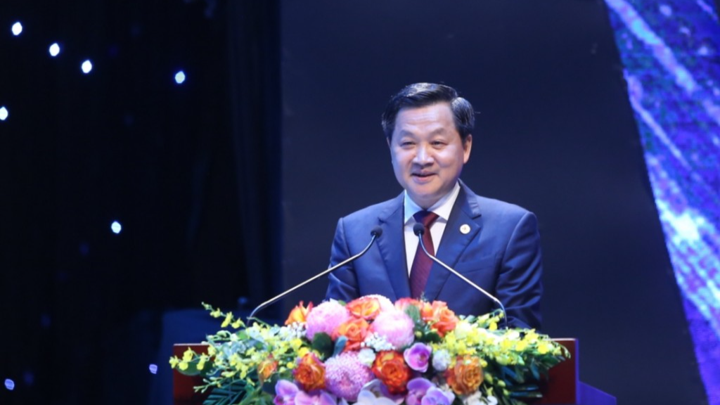 Phó Thủ tướng Chính phủ Lê Minh Khái phát biểu tại Đại hội 