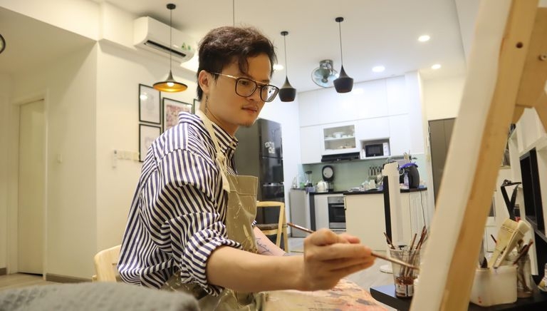 Cổ vũ tinh thần đoàn kết trong mùa dịch qua những bức vẽ “đáng yêu” Cổ vũ tinh thần đoàn kết trong mùa dịch qua những bức vẽ “đáng yêu”