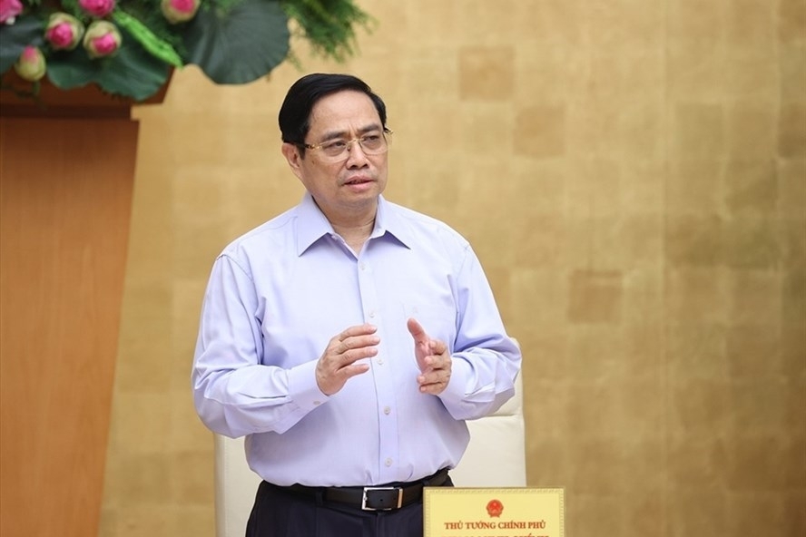 Thủ tướng Chính phủ Phạm Minh Chính phát biểu tại Hội nghị (Ảnh Nhật Bắc)