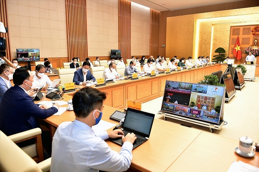 Hội nghị kết nối tới các điểm cầu trong cả nước (Ảnh: Nhật Bắc)