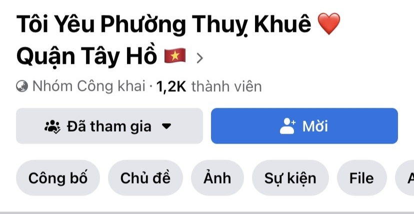 Nhóm của môt phường trên địa bàn