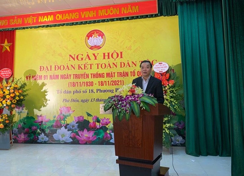 Chủ tịch UBND thành phố Hà Nội Chu Ngọc Anh phát biểu tại hội nghị