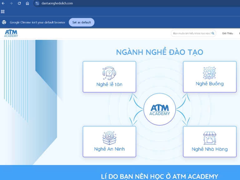 Hệ thống các ngành nghề đào tạo trên nền tảng ứng dụng AI của ATM Academy