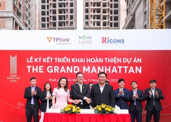 Novaland, TPBank và Ricons ký kết hợp tác triển khai hoàn thiện dự án The Grand Manhattan