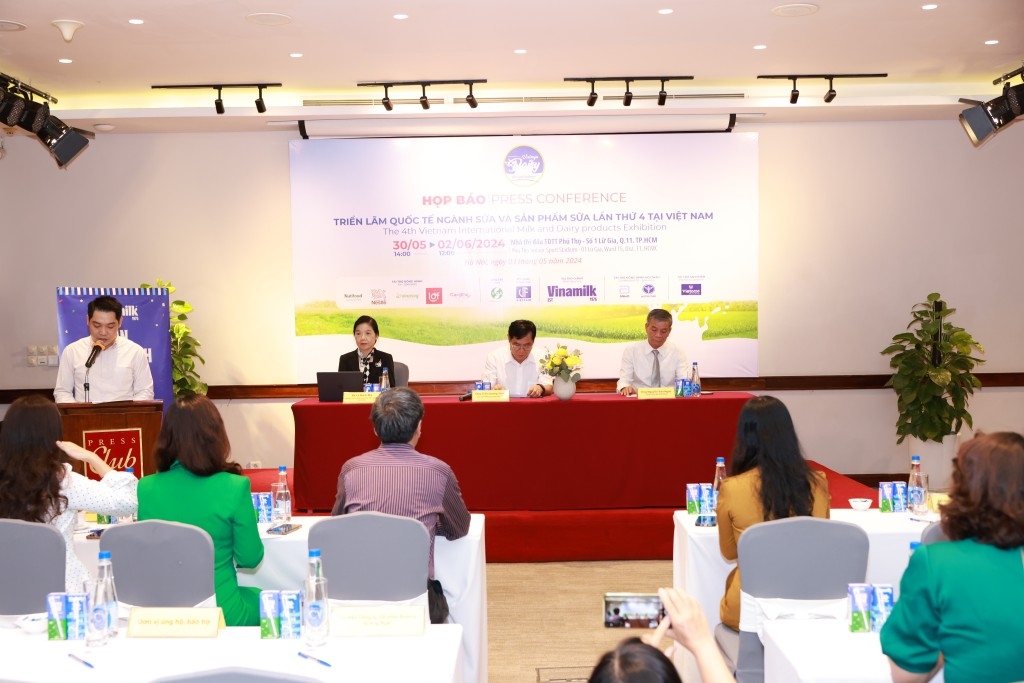 Họp báo Triển lãm quốc tế ngành sữa và sản phẩm sữa lần thứ 4 tại Việt Nam tổ chức sáng 3/5, tại Hà Nội