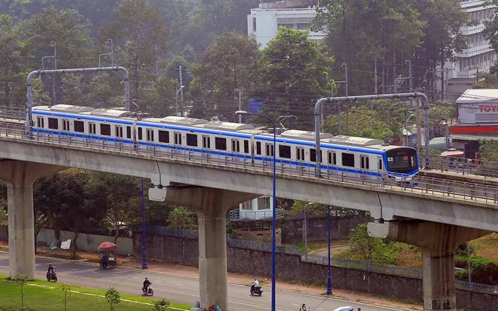 Tuyến metro góp phần thúc đẩy phát triển kinh tế khu vực (Ảnh: Châu Tuấn)