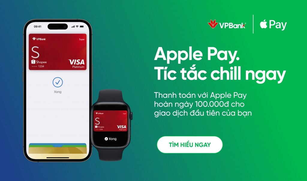 VPBank hỗ trợ tích hợp cả 2 dòng thẻ Mastercard và Visa trên Apple Pay