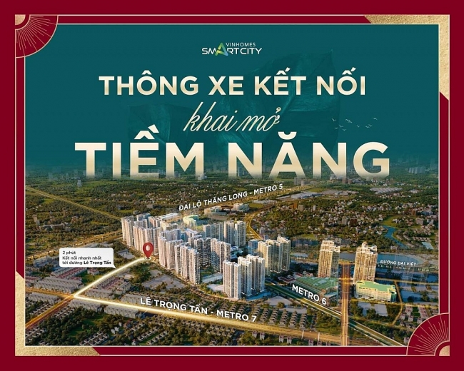 Vinhomes Smart City chính thức thông đường nối ra Lê Trọng Tấn kéo dài