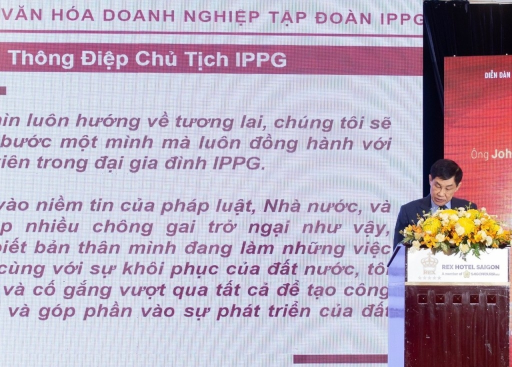 Ông Johnathan Hạnh Nguyễn và IPPG được vinh danh đạt chuẩn văn hoá kinh doanh