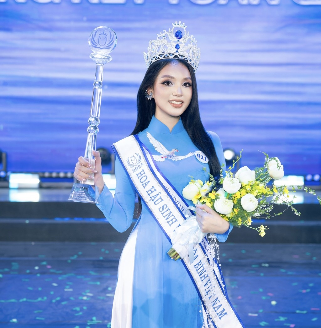 Nguyễn Phương Thanh đăng quang Hoa hậu Sinh viên Hoà bình Việt Nam 2025