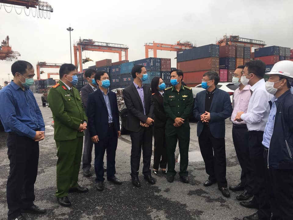 Kiểm tra công tác phòng chống dịch Covid-19 tại Cảng Tân Vũ