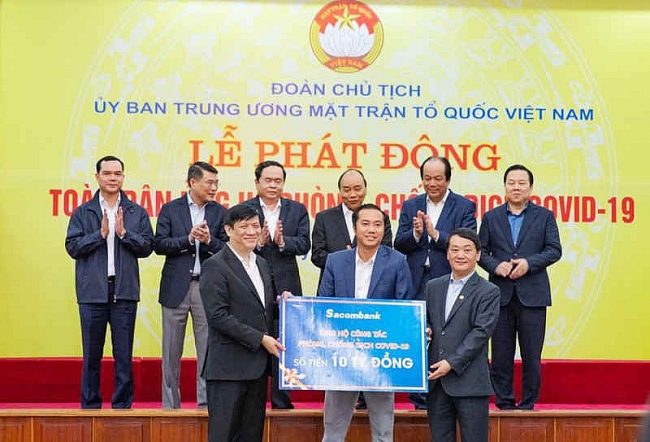 Vinamilk, VPBank, ACB, Sacombank góp 45 tỷ chống dịch COVID-19