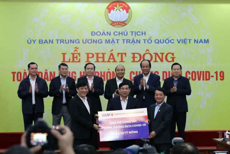 BIDV ủng hộ 10 tỷ đồng để phòng, chống dịch Covid-19 BIDV ủng hộ 10 tỷ đồng để phòng, chống dịch Covid-19