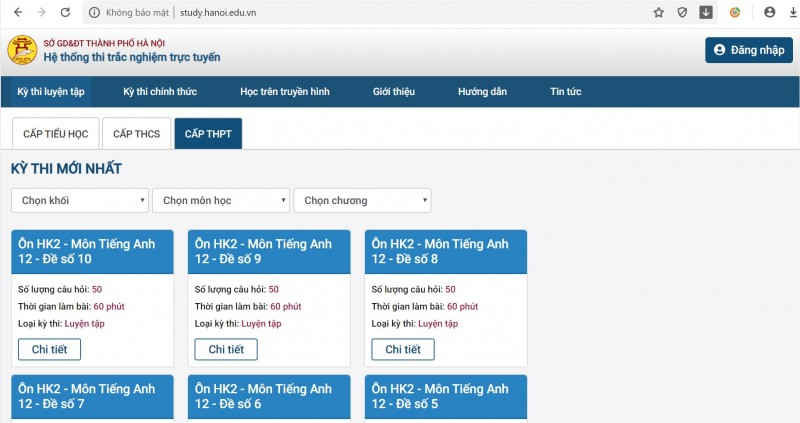 Hà Nội: Triển khai hệ thống học tập trực tuyến cho học sinh khối 11, 12 ha noi trien khai he thong hoc tap truc tuyen cho hoc sinh khoi 11 12