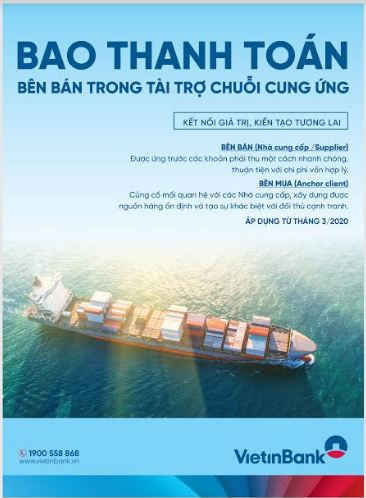 VietinBank cung cấp sản phẩm Bao Thanh toán bên bán trong tài trợ chuỗi cung ứng: Kết nối giá trị, kiến tạo tương lai VietinBank cung cấp sản phẩm Bao Thanh toán bên bán trong tài trợ chuỗi cung ứng: Kết nối giá trị, kiến tạo tương lai