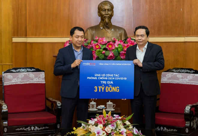 MobiFone đóng góp 3 tỷ đồng, hỗ trợ tối đa công nghệ phòng chống COVID-19