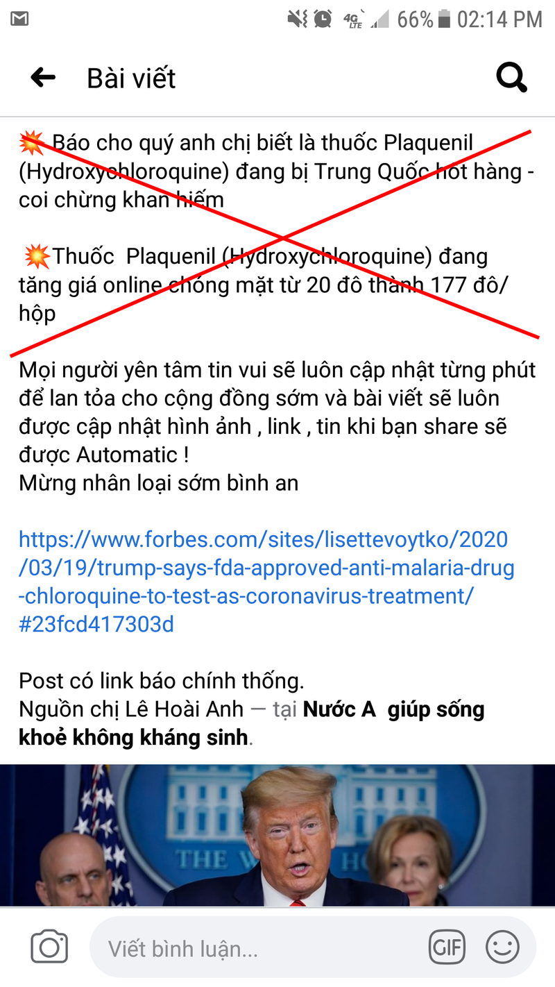 mang xa hoi suy dien loi trump the nao ve thuoc sot ret phong covid-19 hinh 1