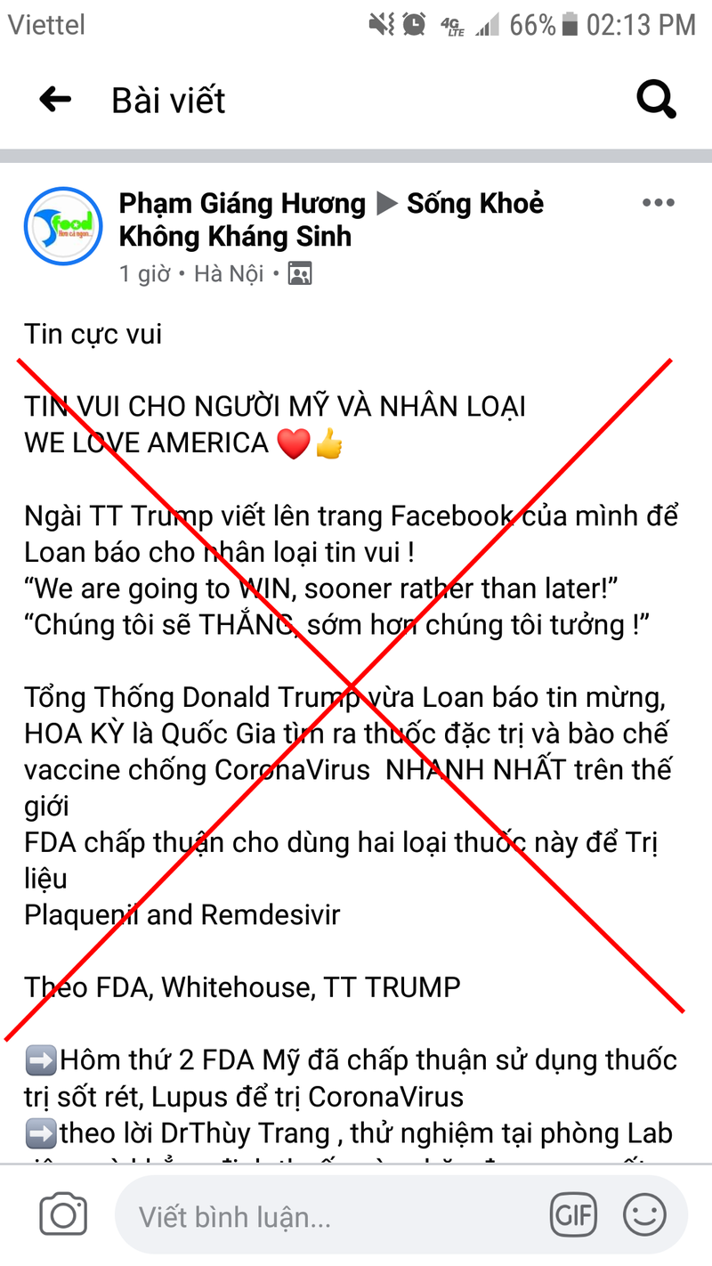 mang xa hoi suy dien loi trump the nao ve thuoc sot ret phong covid-19 hinh 3