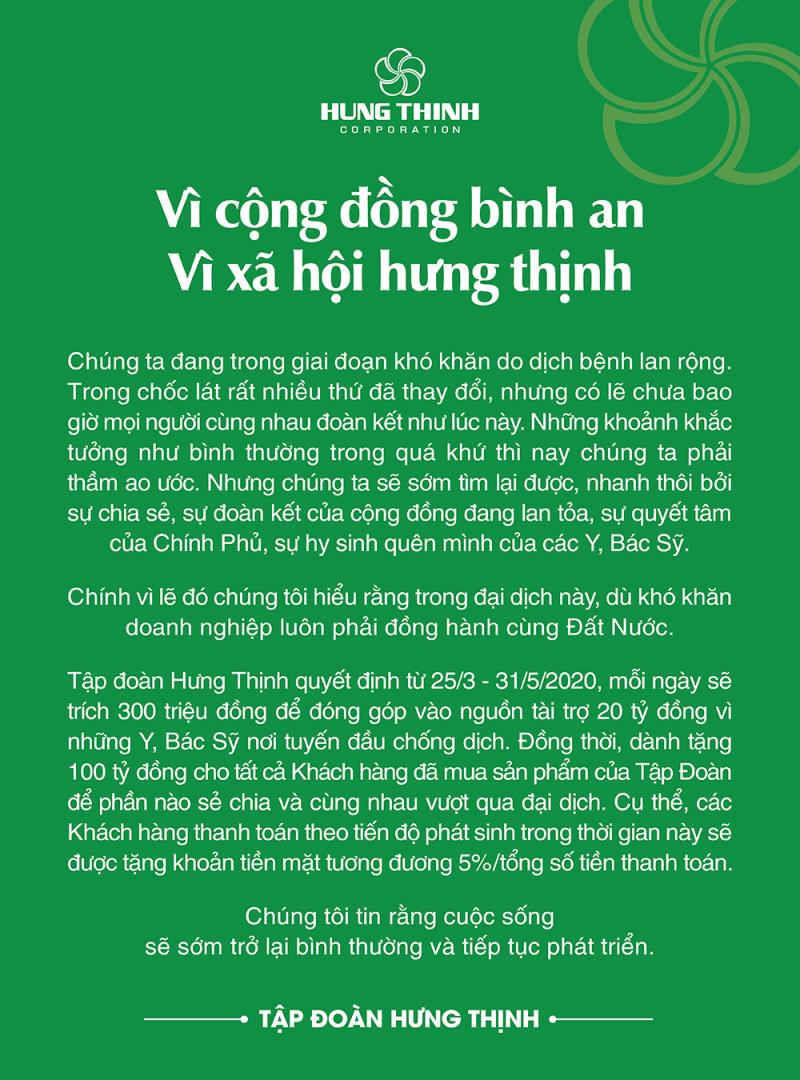 Tập đoàn Hưng Thịnh tài trợ 20 tỷ đồng cho y, bác sỹ nơi tuyến đầu chống dịch - 1