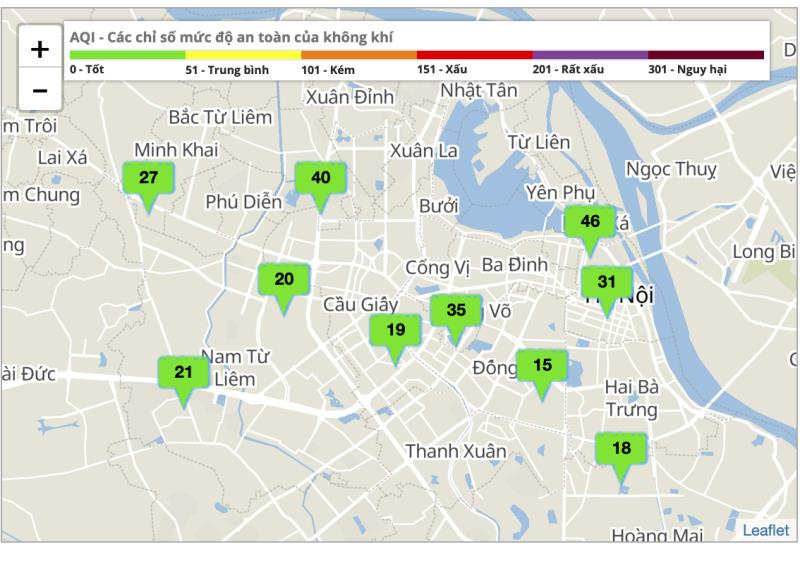 Ng&agrave;y thứ 5 c&aacute;ch ly x&atilde; hội, chất lượng kh&ocirc;ng kh&iacute; H&agrave; Nội đạt mức tốt - 2