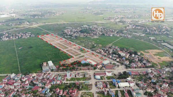 Khu đô thị Dĩnh Trì nhìn từ trên cao.