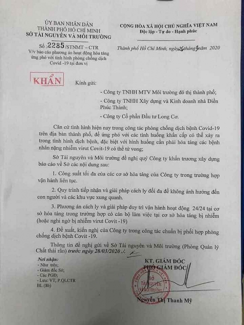 TPHCM thu hồi văn bản liên quan đến hỏa táng gây hoang mang trong dân