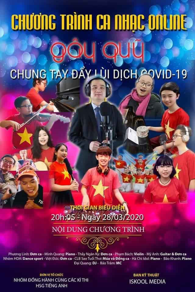 Banner chương tr&igrave;nh ca nhạc online g&acirc;y quỹ