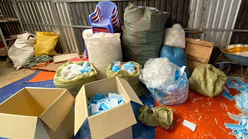 phat hien 2 co so co hanh vi tai che khau trang y te da qua su dung hinh 2