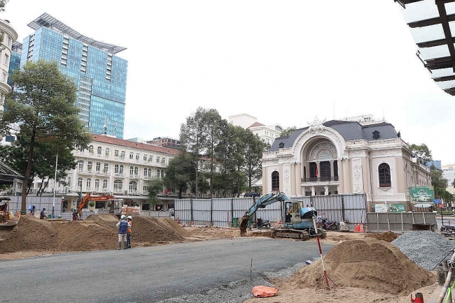 Tuyến Metro số 1: Ga Nhà hát TP.HCM tiến gần tới đích