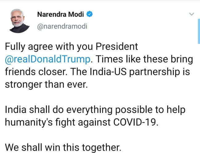 tong thong my cam on an do vi hop tac doi pho covid-19 hinh 2