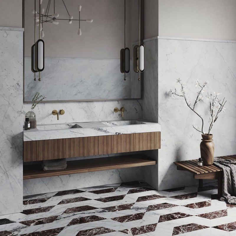 Những mẫu phòng tắm có bồn bằng đá tuyệt đẹp - Ảnh 6. Những mẫu phòng tắm có bồn bằng đá tuyệt đẹp - Ảnh 6.