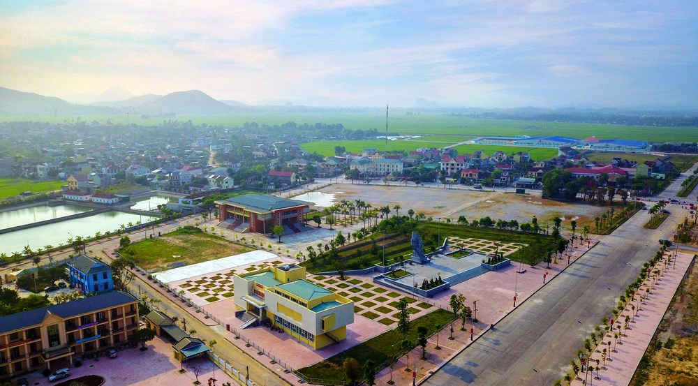 Một g&oacute;c thị trấn Y&ecirc;n Th&agrave;nh