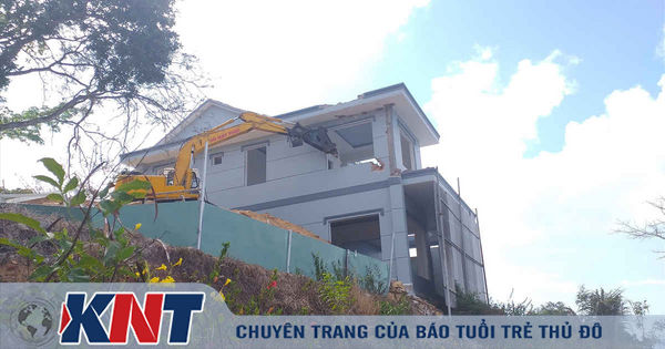 Tháo dỡ biệt thự không phép trên núi Lớn ở Vũng Tàu