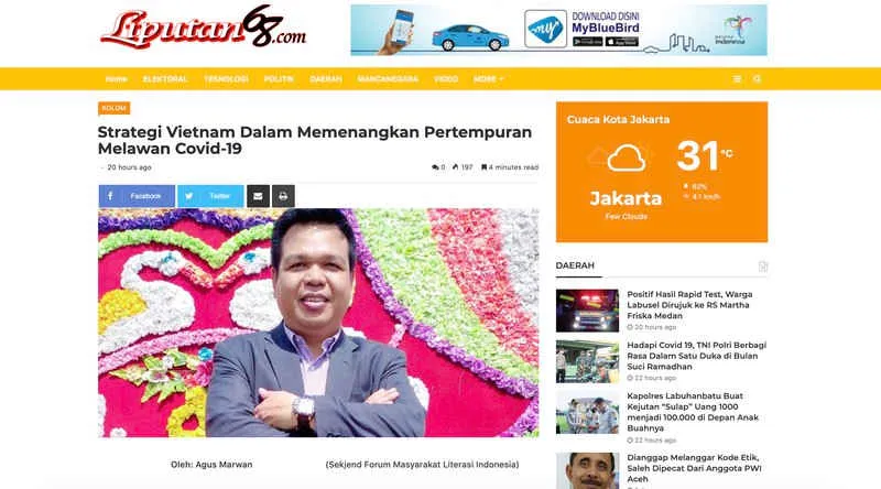 Indonesia ấn tượng với “công thức chống Covid-19” của Việt Nam