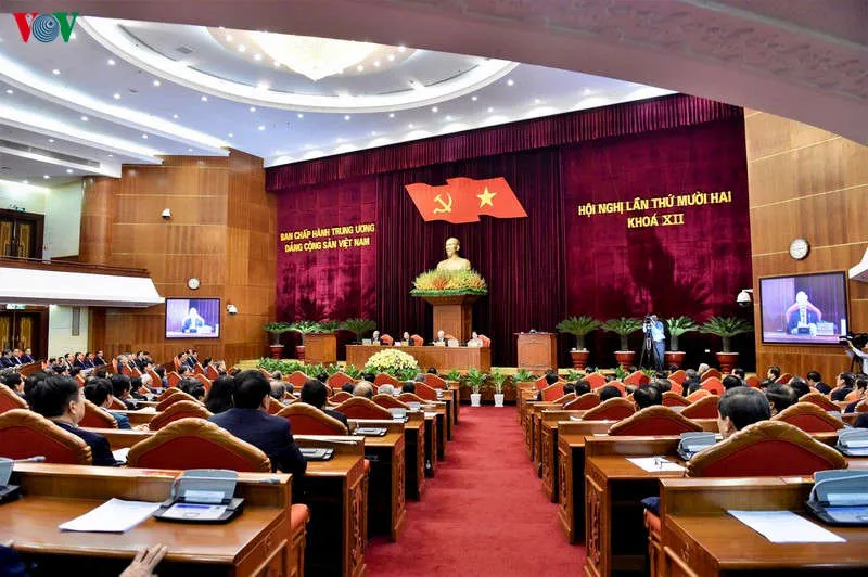 anh: toan canh phien be mac hoi nghi trung uong 12 hinh 3