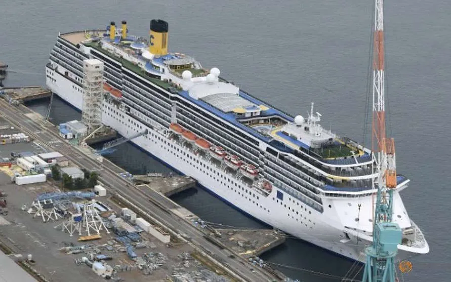 Du thuyền Costa Atlantica rời Nhật Bản sau hơn một tháng cách ly