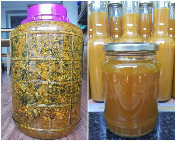 Cách làm rượu gừng nghệ hạt gấc giúp lấy lại làn da, vóc dáng cho mẹ sau sinh - Ảnh 4 cach-lam-ruou-gung-nghe-hat-gac-5