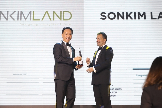 SonKim Land đạt giải thưởng &quot;Môi trường làm việc tốt nhất Châu Á 2020&quot;