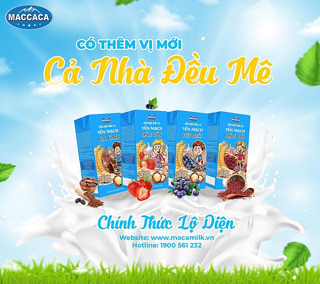 Ra mắt 4 dòng sản phẩm sữa hạt mắc ca nhiều dinh dưỡng