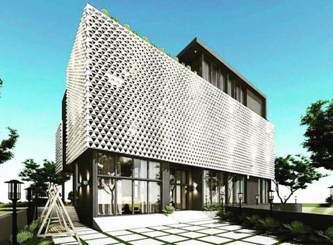 Toàn cảnh biệt thự của Ngọc Trinh. Ảnh: Chụp màn hình