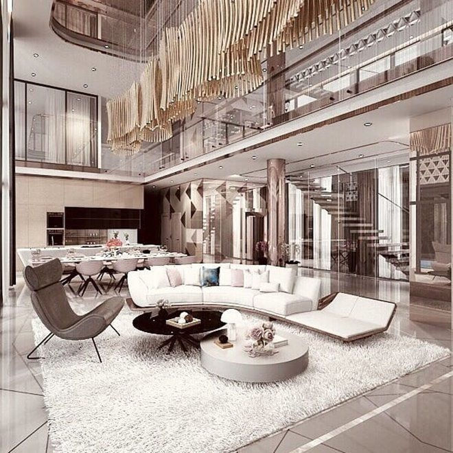 Nội thất bên trong biệt thự Ngọc Trinh. Ảnh: Chụp màn hình