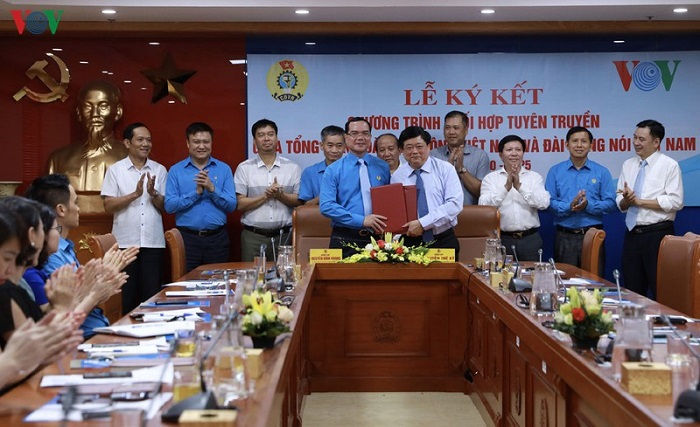 VOV ký kết phối hợp tuyên truyền với Tổng Liên đoàn Lao động Việt Nam - 1