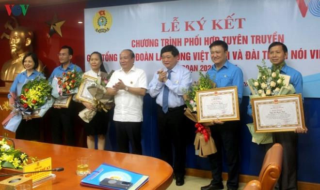 VOV ký kết phối hợp tuyên truyền với Tổng Liên đoàn Lao động Việt Nam - 4