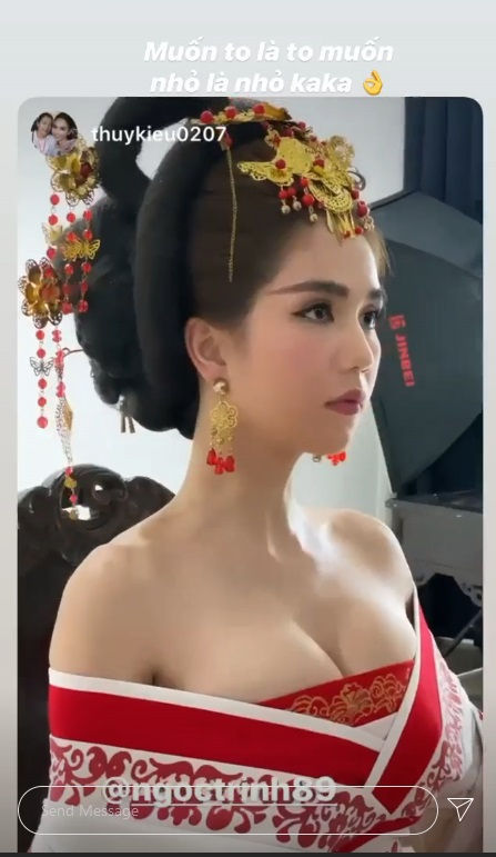 Vòng 1 lại phồng như quả bóng, Ngọc Trinh tuyên bố: 'Muốn to là to, muốn nhỏ là nhỏ' - Ảnh 2 Vòng 1 lại phồng như quả bóng, Ngọc Trinh tuyên bố: 'Muốn to là to, muốn nhỏ là nhỏ' - Ảnh 2