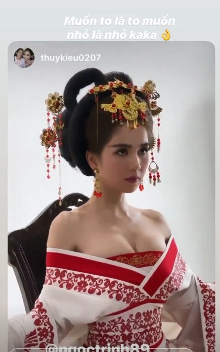 Vòng 1 lại phồng như quả bóng, Ngọc Trinh tuyên bố: 'Muốn to là to, muốn nhỏ là nhỏ' - Ảnh 3 Vòng 1 lại phồng như quả bóng, Ngọc Trinh tuyên bố: 'Muốn to là to, muốn nhỏ là nhỏ' - Ảnh 3