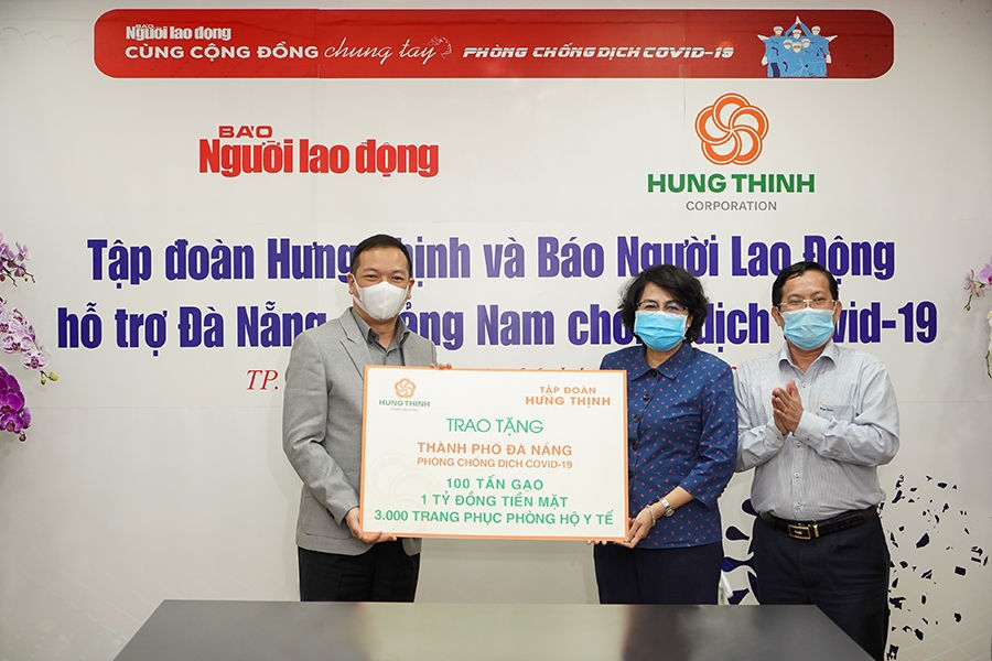 tap doan hung thinh tiep suc da nang va quang nam chong dich covid 19