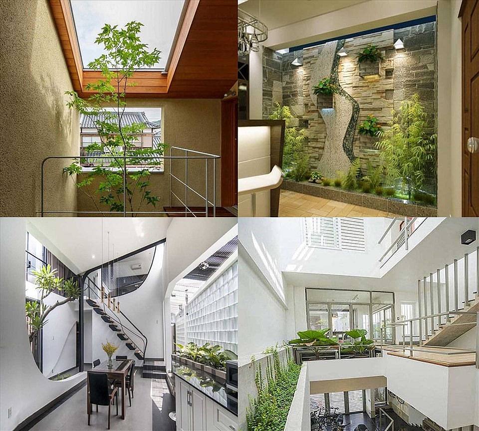 Tạo điểm nhấn không gian cho ngôi nhà với thiết kế giếng trời