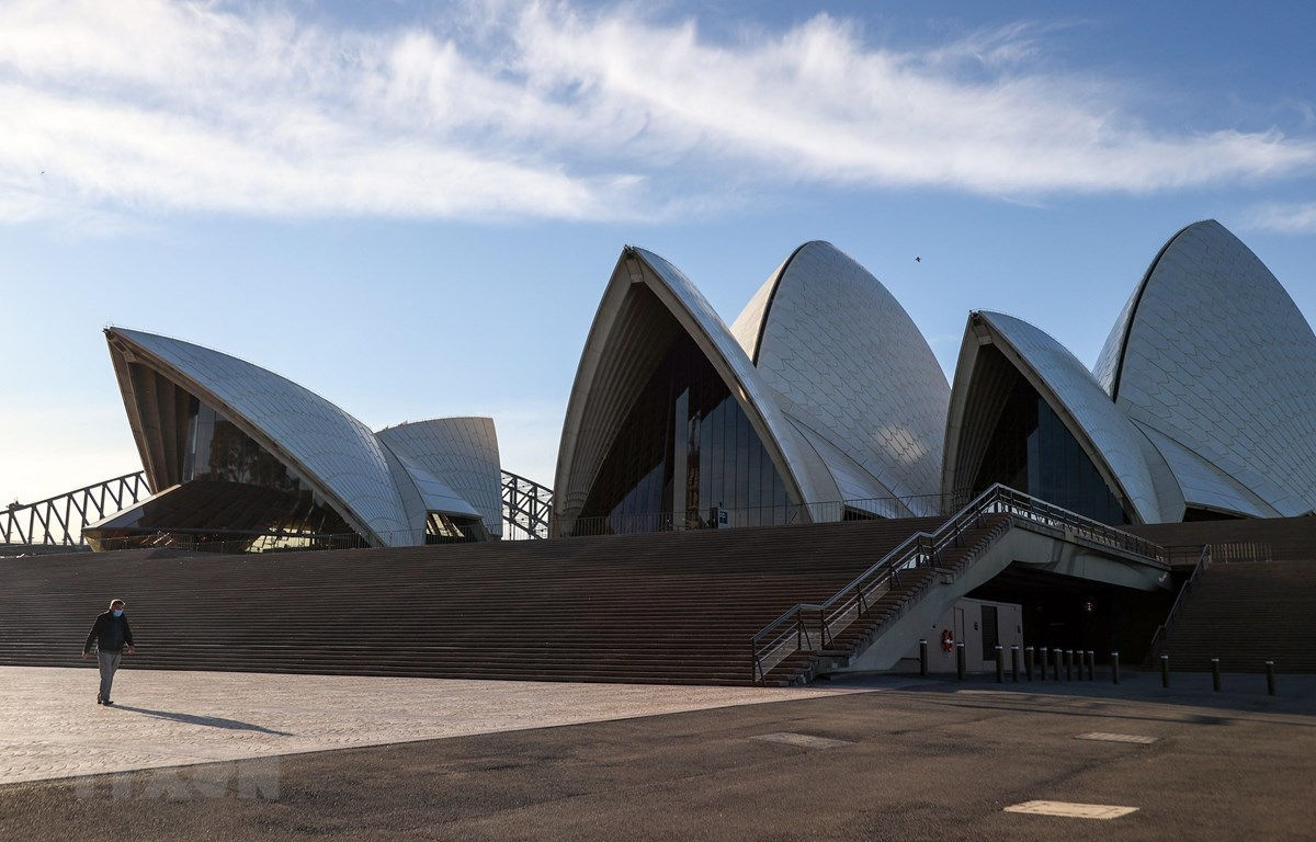 Cảnh vắng vẻ tại Sydney, Australia ngày 6/8/2020, trong bối cảnh dịch COVID-19 lan rộng. (Ảnh: THX/TTXVN)