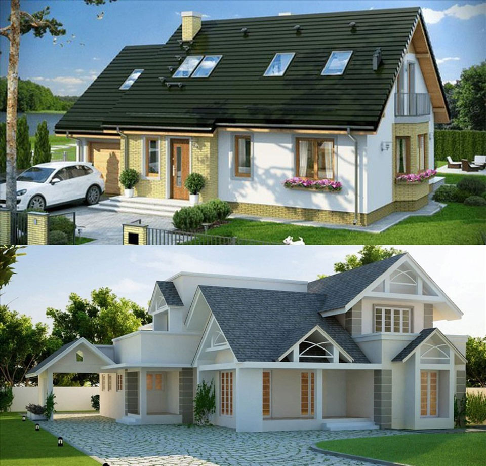 Mẫu thiết kế nhà gác lửng giúp tăng diện tích sử dụng. Đồ họa: Tuệ Nghi